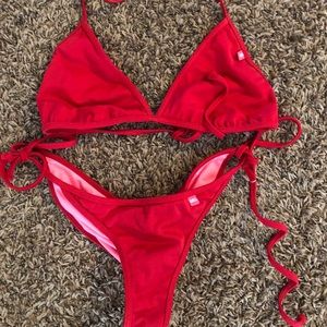 Red bikini
